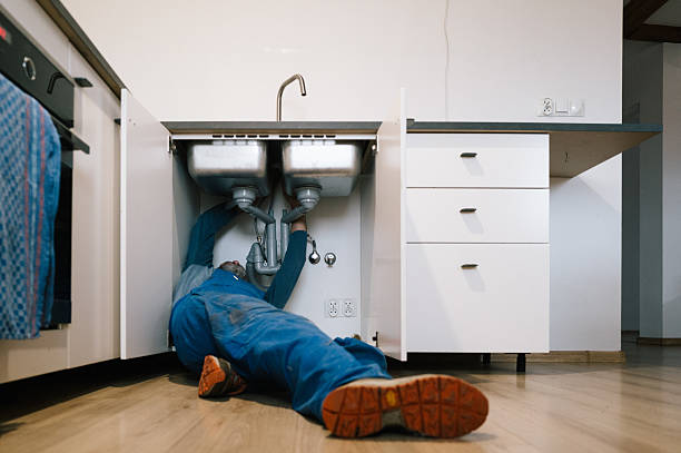Professional Drain Cleaning technician working in Spiceland, IN